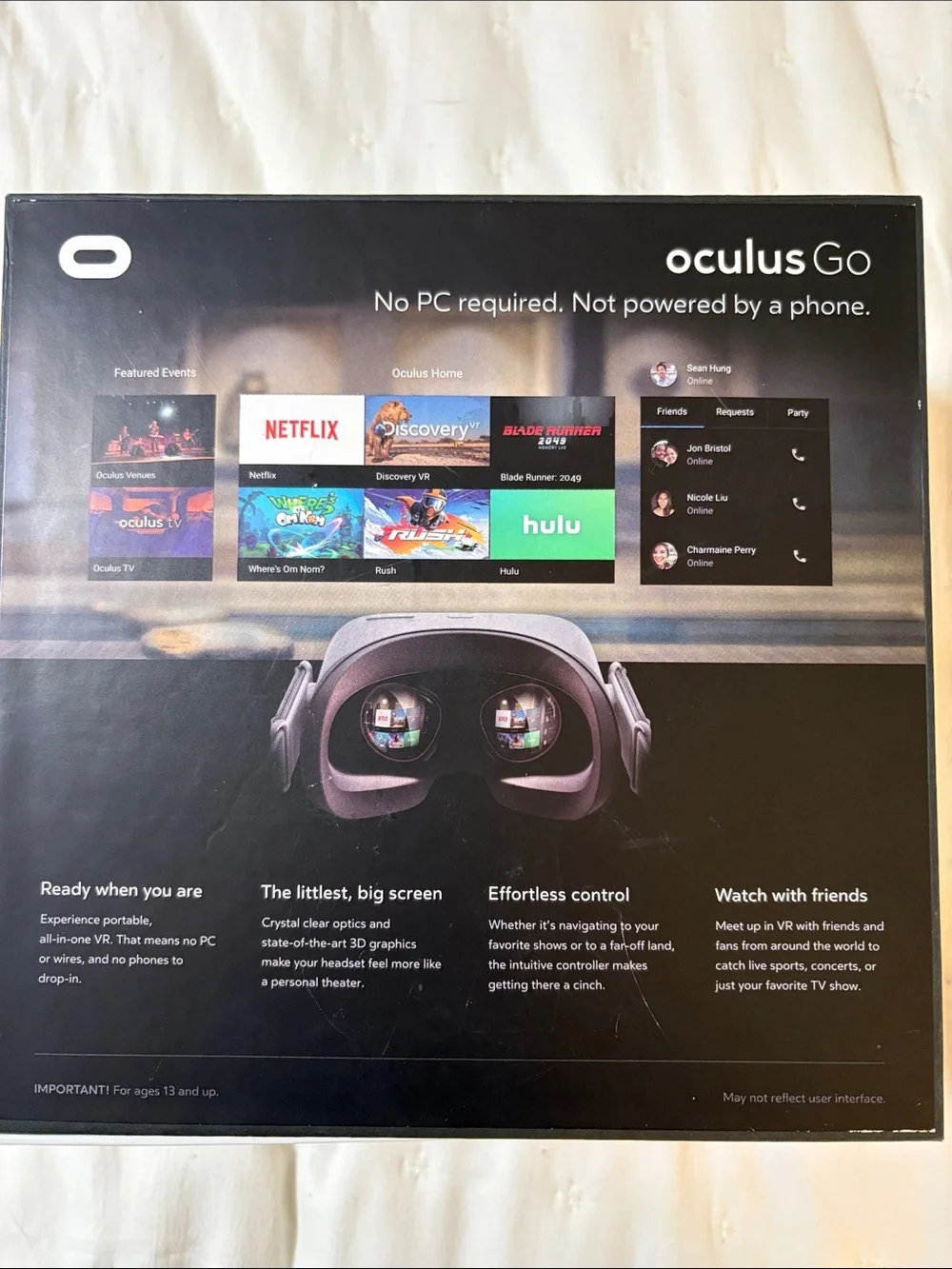 Oculus Go 64GB Standalone VR Headset in Light Gray
